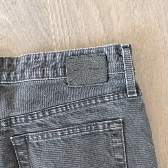 AG Denim Hailey Cut-Off Ex Boyfriend Raw Hem Short in Black Size 26 - Picture 11 of 11